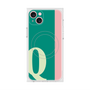 プレミアムスクエアケース with MagSafe［ オリジナル - initial color line - Q green ］