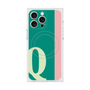 プレミアムスクエアケース with MagSafe［ オリジナル - initial color line - Q green ］