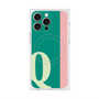 プレミアムスクエアケース with MagSafe［ オリジナル - initial color line - Q green ］