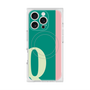 プレミアムスクエアケース with MagSafe［ オリジナル - initial color line - Q green ］