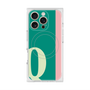 プレミアムスクエアケース with MagSafe［ オリジナル - initial color line - Q green ］