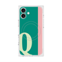 プレミアムスクエアケース with MagSafe［ オリジナル - initial color line - Q green ］