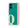 プレミアムスクエアケース with MagSafe［ オリジナル - initial color line - Q green ］