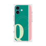 プレミアムスクエアケース with MagSafe［ オリジナル - initial color line - Q green ］