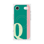 プレミアムスクエアケース with MagSafe［ オリジナル - initial color line - Q green ］