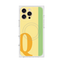 プレミアムスクエアケース with MagSafe［ オリジナル - initial color line - Q yellow ］