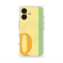 プレミアムスクエアケース with MagSafe［ オリジナル - initial color line - Q yellow ］