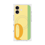 プレミアムスクエアケース with MagSafe［ オリジナル - initial color line - Q yellow ］