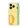 プレミアムスクエアケース with MagSafe［ オリジナル - initial color line - Q yellow ］