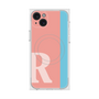 プレミアムスクエアケース with MagSafe［ オリジナル - initial color line - R pink ］
