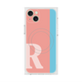 プレミアムスクエアケース with MagSafe［ オリジナル - initial color line - R pink ］