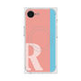 プレミアムスクエアケース with MagSafe［ オリジナル - initial color line - R pink ］