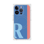 プレミアムスクエアケース with MagSafe［ オリジナル - initial color line - R blue ］