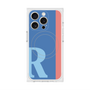プレミアムスクエアケース with MagSafe［ オリジナル - initial color line - R blue ］