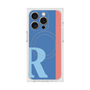 プレミアムスクエアケース with MagSafe［ オリジナル - initial color line - R blue ］