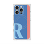 プレミアムスクエアケース with MagSafe［ オリジナル - initial color line - R blue ］