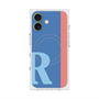 プレミアムスクエアケース with MagSafe［ オリジナル - initial color line - R blue ］