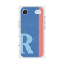 プレミアムスクエアケース with MagSafe［ オリジナル - initial color line - R blue ］