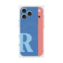 プレミアムスクエアケース with MagSafe［ オリジナル - initial color line - R blue ］