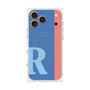 プレミアムスクエアケース with MagSafe［ オリジナル - initial color line - R blue ］
