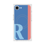 プレミアムスクエアケース with MagSafe［ オリジナル - initial color line - R blue ］