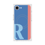 プレミアムスクエアケース with MagSafe［ オリジナル - initial color line - R blue ］