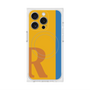 プレミアムスクエアケース with MagSafe［ オリジナル - initial color line - R orange ］