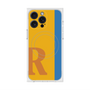 プレミアムスクエアケース with MagSafe［ オリジナル - initial color line - R orange ］
