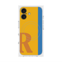 プレミアムスクエアケース with MagSafe［ オリジナル - initial color line - R orange ］