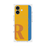 プレミアムスクエアケース with MagSafe［ オリジナル - initial color line - R orange ］