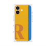 プレミアムスクエアケース with MagSafe［ オリジナル - initial color line - R orange ］