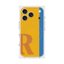 プレミアムスクエアケース with MagSafe［ オリジナル - initial color line - R orange ］