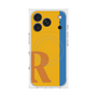 プレミアムスクエアケース with MagSafe［ オリジナル - initial color line - R orange ］