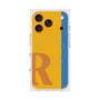 プレミアムスクエアケース with MagSafe［ オリジナル - initial color line - R orange ］