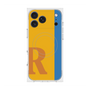 プレミアムスクエアケース with MagSafe［ オリジナル - initial color line - R orange ］