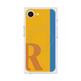 プレミアムスクエアケース with MagSafe［ オリジナル - initial color line - R orange ］