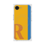 プレミアムスクエアケース with MagSafe［ オリジナル - initial color line - R orange ］