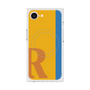 プレミアムスクエアケース with MagSafe［ オリジナル - initial color line - R orange ］