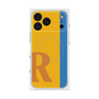 プレミアムスクエアケース with MagSafe［ オリジナル - initial color line - R orange ］