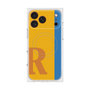 プレミアムスクエアケース with MagSafe［ オリジナル - initial color line - R orange ］