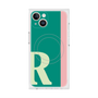 プレミアムスクエアケース with MagSafe［ オリジナル - initial color line - R green ］