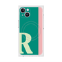 プレミアムスクエアケース with MagSafe［ オリジナル - initial color line - R green ］