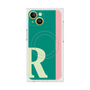 プレミアムスクエアケース with MagSafe［ オリジナル - initial color line - R green ］