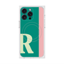 プレミアムスクエアケース with MagSafe［ オリジナル - initial color line - R green ］