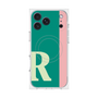 プレミアムスクエアケース with MagSafe［ オリジナル - initial color line - R green ］