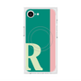 プレミアムスクエアケース with MagSafe［ オリジナル - initial color line - R green ］