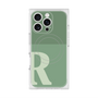プレミアムスクエアケース with MagSafe［ オリジナル - initial two tone - R green ］