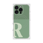 プレミアムスクエアケース with MagSafe［ オリジナル - initial two tone - R green ］