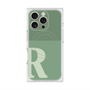 プレミアムスクエアケース with MagSafe［ オリジナル - initial two tone - R green ］