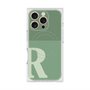 プレミアムスクエアケース with MagSafe［ オリジナル - initial two tone - R green ］
